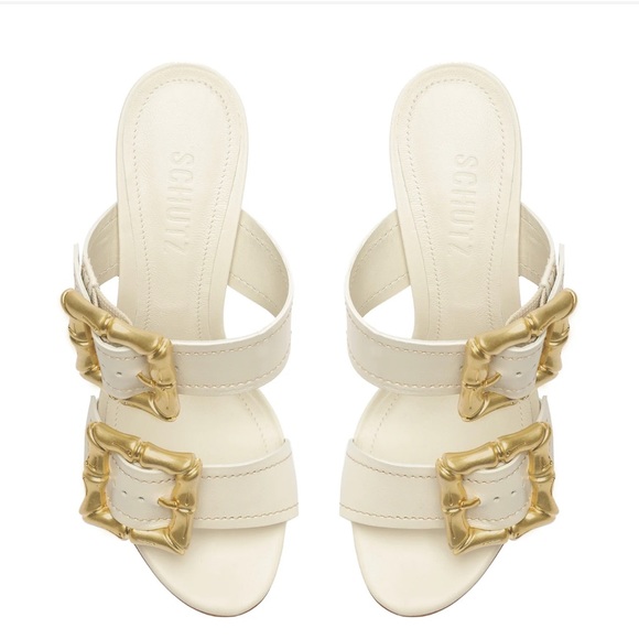 BNIB Schutz Enola Sandal in Pearl - Picture 4 of 7